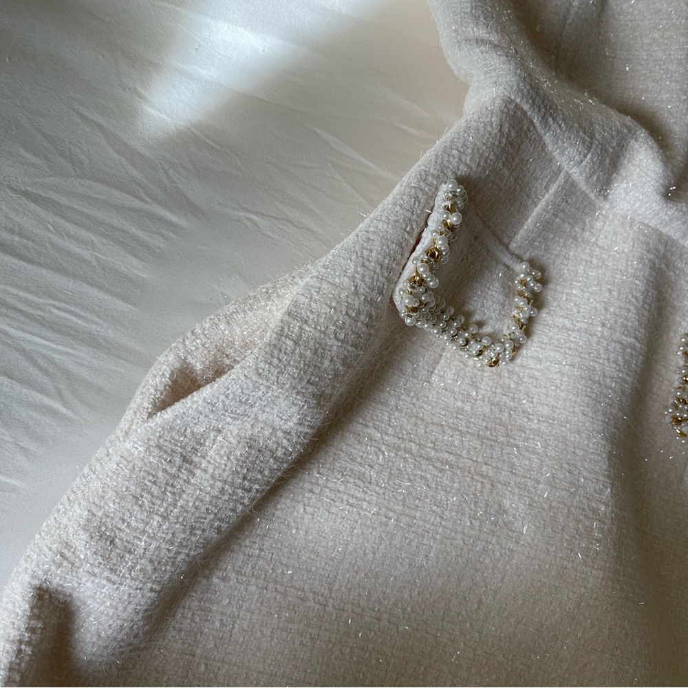 Brand New- Nadine Merabi Simone Ivory Dress 🤍✨ - Picture 13 of 15